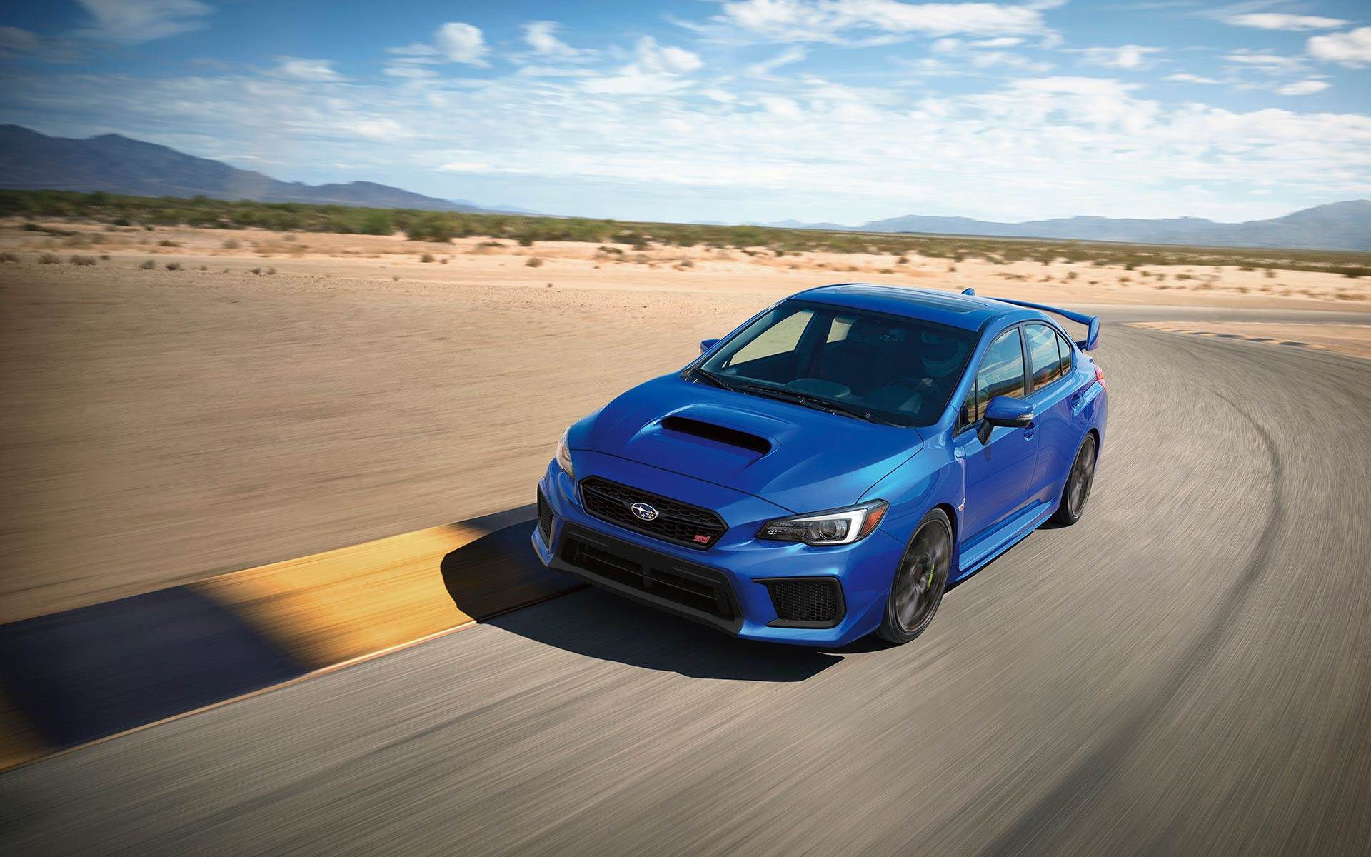 2019 Subaru WRX Blue Exterior Front Track Picture